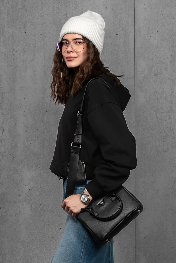 Жіноча вʼязана шапка з кашеміром (White)