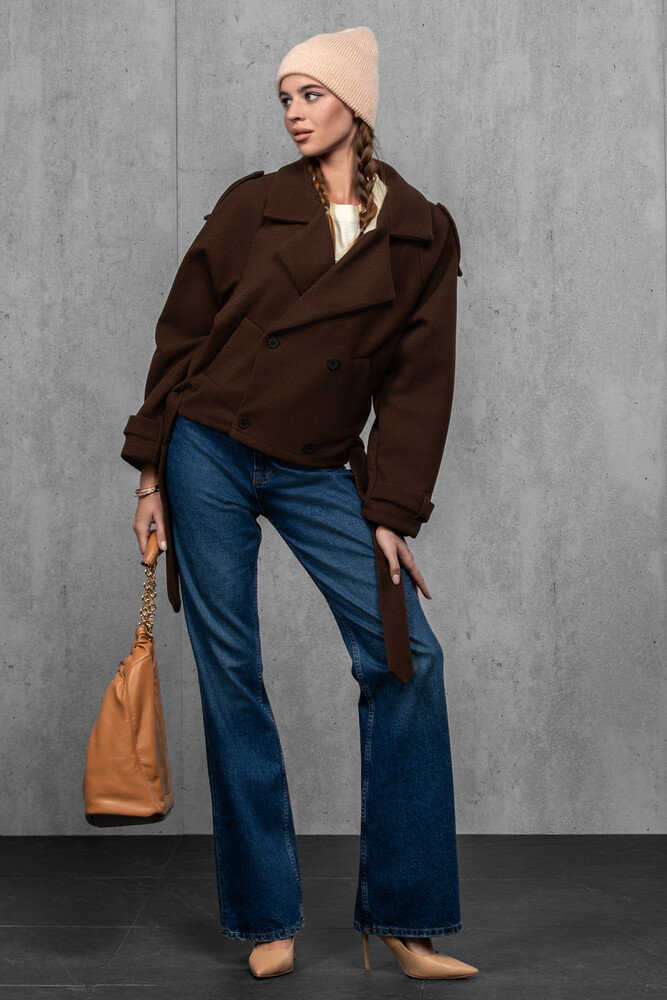 Жіноча шапка біні з ангори та меріно (Mix pink)