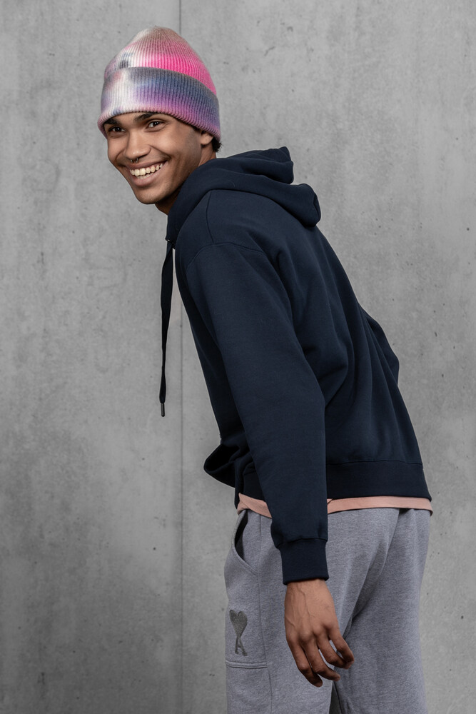 Чоловіча шапка Тай Дай з ангори та мериносу (Berry Mist)