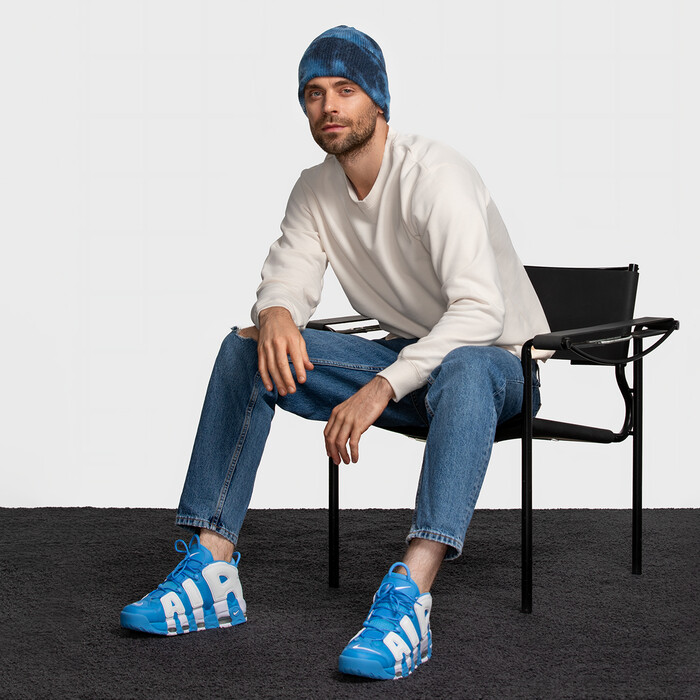 Чоловіча шапка біні з ангори та меріно (Dark green)