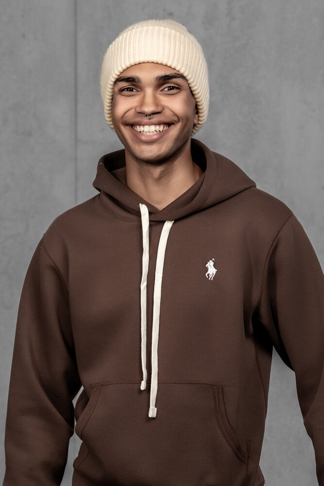 Чоловіча вʼязана шапка з кашеміром (Beige)