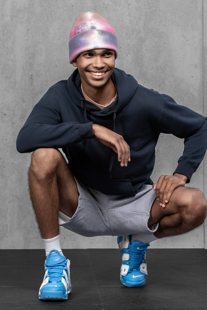 Чоловіча шапка Тай Дай з ангори та мериносу (Berry Mist)