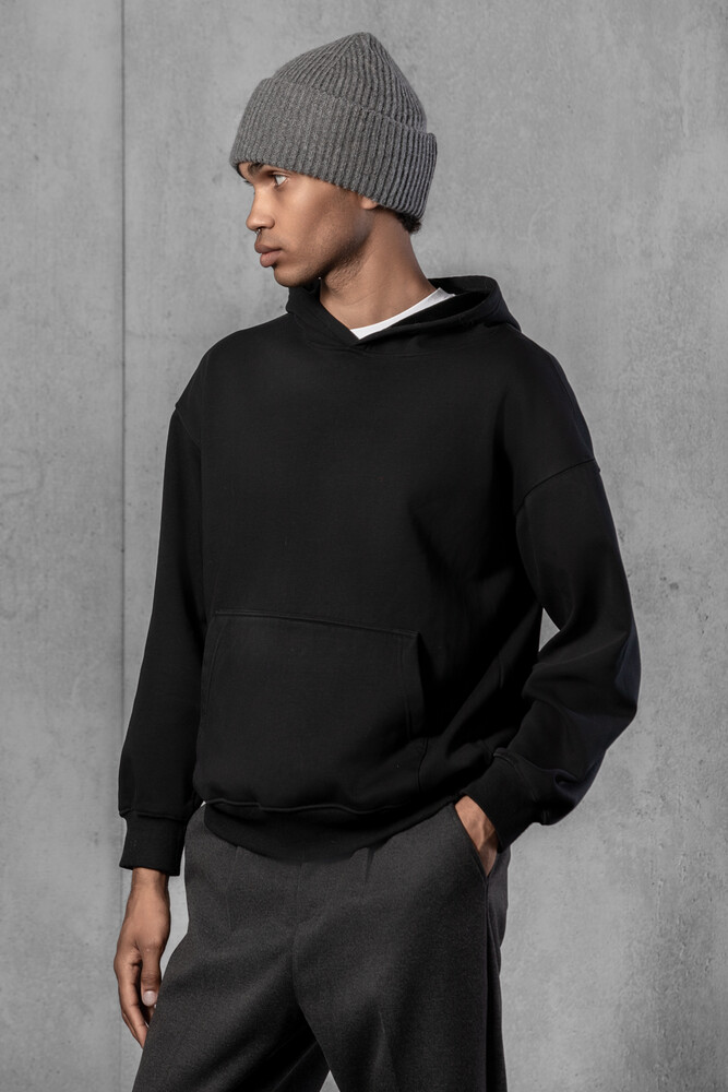 Чоловіча вʼязана шапка з кашеміром (Dark grey)