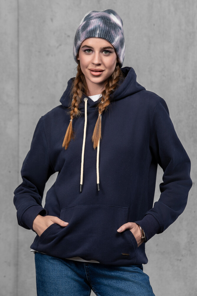 Жіноча шапка Тай Дай з ангори та мериносу (Ink Fade)