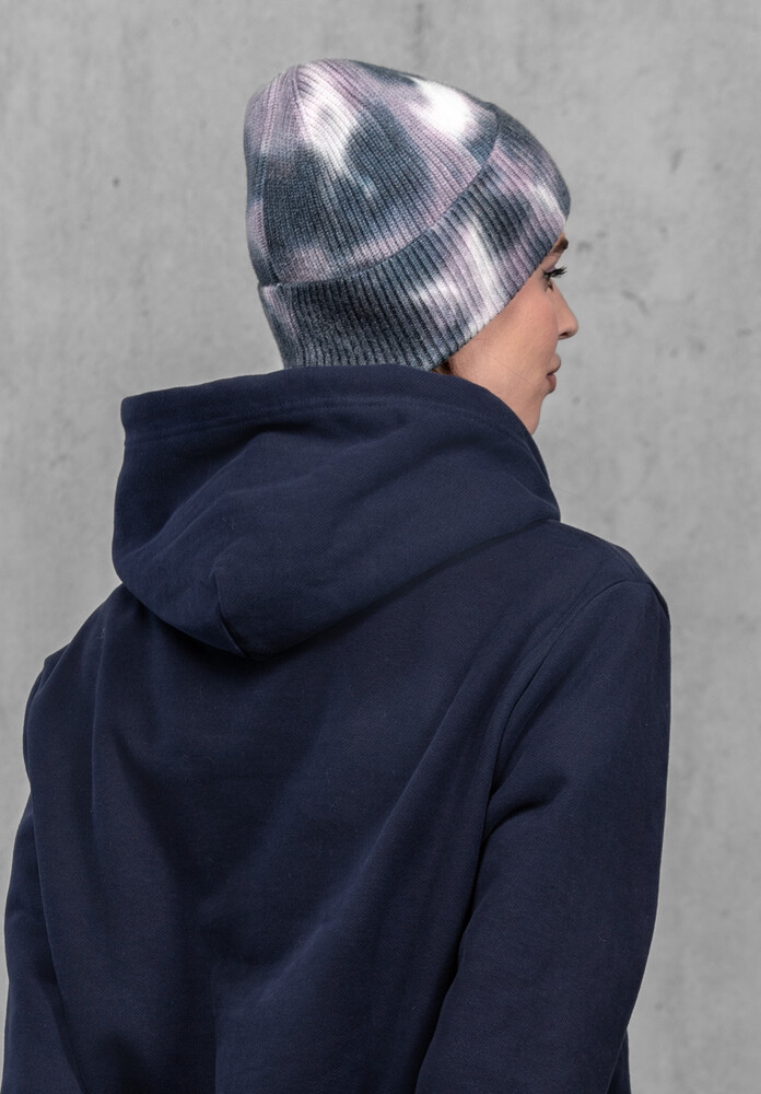 Жіноча шапка Тай Дай з ангори та мериносу (Ink Fade)