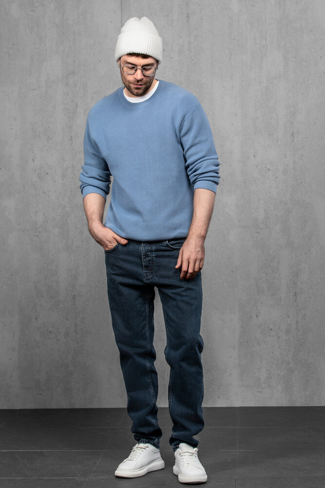 Чоловіча вʼязана шапка з кашеміром (White)