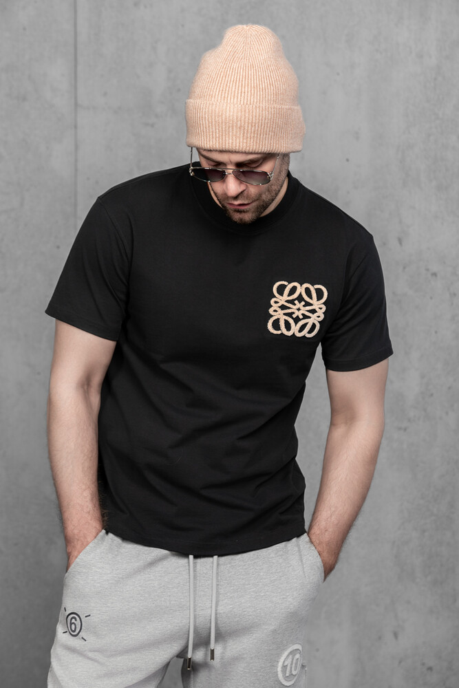 Чоловіча шапка біні з ангори та меріно (Mix pink)