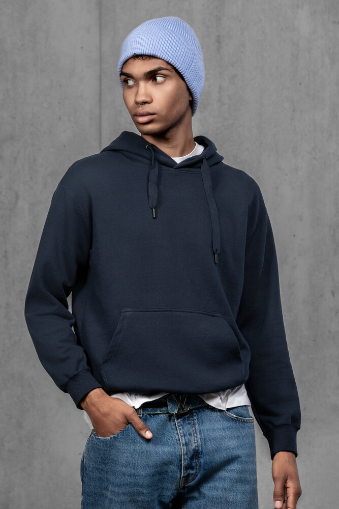 Чоловіча шапка біні з ангори та меріно (Baby Blue)