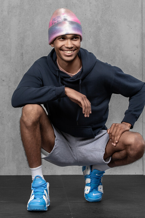 Чоловіча шапка Тай Дай з ангори та мериносу (Berry Mist)