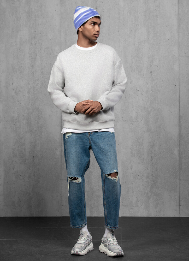 Чоловіча шапка Тай Дай з ангори та мериносу (Icy Horizon)